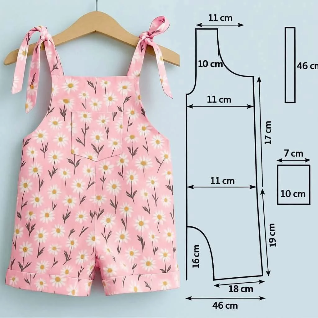 Ejemplo de patrón: Vestido para niñas